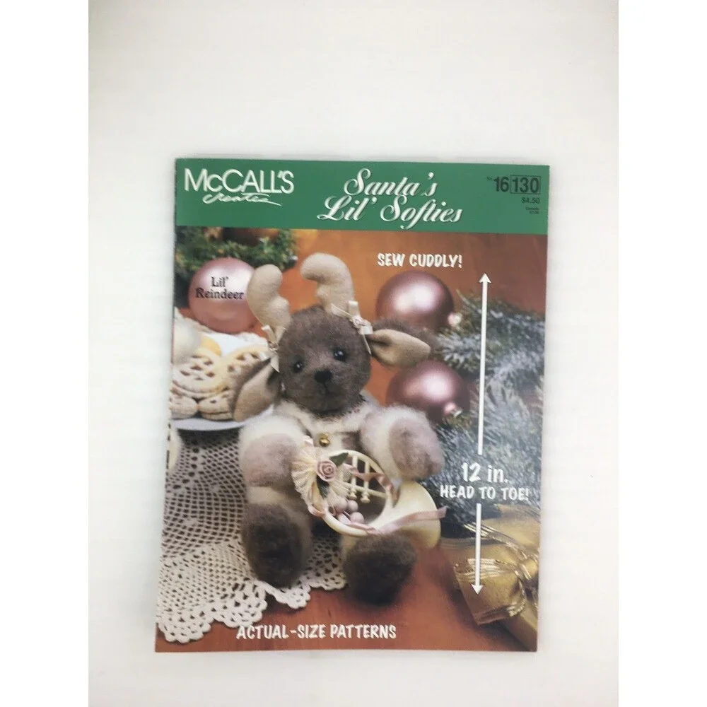 Christmas Craft Pattern Vtg 90s Xmas 12